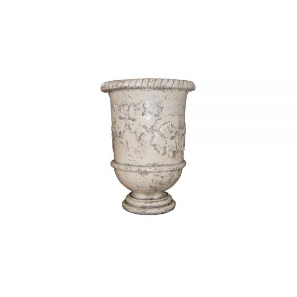 Terra cotta Languedocian Vine leaf pot